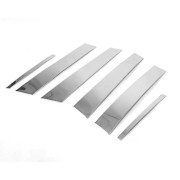 Молдинги на дверные стойки Citroen C5 (2008-2017) Carmos tit7506 (6шт)