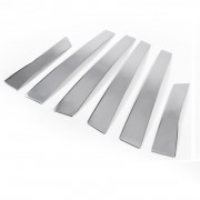 Молдинги на дверные стойки Volkswagen Passat B5 (1997-2005) Carmos tit45100 (6шт)