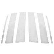 Молдинги на дверные стойки Toyota Hilux 8 (AN120, AN130) 2015+ Carmos tit92568 (6шт)