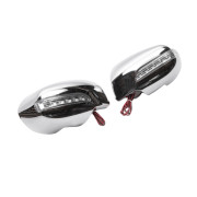 Накладки на зеркала Mazda 6 (GH, GH2) 2008-2012 Carmos lm-6403l (2шт, под LED-поворотник)