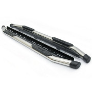Боковые пороги (подножки) Ford Ranger (2011+) Omsa Line Amazon Silver 2617yba076 (2шт)