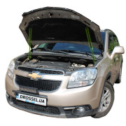 Амортизаторы капота (газовые упоры капота) Euro-Upor EU-CH-ORL-01-2 для Chevrolet Orlando (2010-2017) 2шт