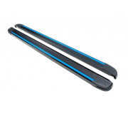 Бічні пороги (підніжки) Chevrolet Captiva (2006-2019) / Opel Antara (2007+) Erkul Maya Blue brr002+myb173 / brr192+myb173 (2шт)