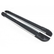 Боковые пороги (подножки) Chevrolet Tracker (Trax) 2012+ Erkul RedLine V1 brr004+rln1163 (2шт)