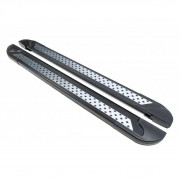 Боковые пороги (подножки) Chevrolet Captiva (2006-2019) / Opel Antara (2007+) Erkul Vision New Black brr002+vsn173 / brr192+vsn173 (2шт)