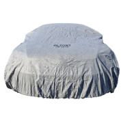 Тент-чохол для автомобіля Alzont Car Cover Premium V1 Waterproof 3-layer S Hatchback (до 419см) сірий колір