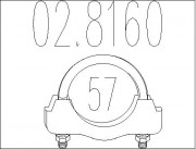 Хомут глушителя MTS 02.8160