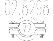 Хомут глушника MTS 02.8298
