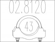Хомут глушника MTS 02.8120