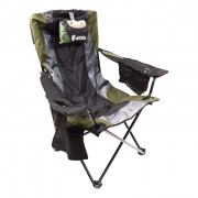 Складное кресло со спинкой, подлокотниками, термобоксом и фиксацией наклона спинки AXXIS Carp (CraB-07) до 130 кг