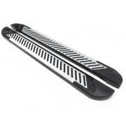 Боковые пороги (подножки) Mercedes-Benz Sprinter (906) 2006-2018 / Volkswagen Crafter 1 (2006-2017) Erkul Line brr042+lin263 / brr042+lin333 (2шт)