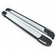 Боковые пороги (подножки) Mitsubishi Pajero Sport 2 (2008-2015) Erkul Rainbow brr049+rai173 (2шт)