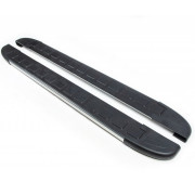 Бічні пороги (підніжки) Nissan Navara (D40) 2006-2015 Erkul Duru brr053+dur203 (2шт)