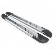 Бічні пороги (підніжки) Renault Kangoo 2 (2008-2020) Erkul Vision New Grey brr066+vsg193 / brr066+vsg233 (2шт)