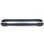 Боковые пороги (подножки) Nissan Navara (D40) 2006-2015 Erkul RedLine V1 brr053+rln1203 (2шт)