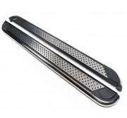 Боковые пороги (подножки) Nissan X-Trail (T31) 2007-2014 Erkul Maydos V2 brr058+md2173 (2шт)