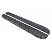 Боковые пороги (подножки) Volkswagen Caddy 3 (2004-2015), 4 (2015-2020) Erkul Bosphorus Black brr086+bsb193 / brr086+bsb223 (2шт)