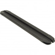 Боковые пороги (подножки) Volkswagen Amarok (2010-2021) Erkul Maya V1 Black brr085+myb1193 (2шт)