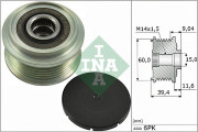 Обгонна муфта (шків) генератора INA 535 0277 10