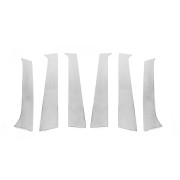 Молдинги на дверные стойки Hyundai Santa Fe (CM) 2006-2012 Carmos car5399 (6шт)