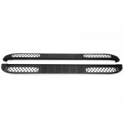 Боковые пороги (подножки) Land Rover Range Rover 2 (Vogue) 1997-2002 Erkul Tayga V2 brr262+tav183 (2шт)