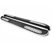 Боковые пороги (подножки) Jeep Grand Cherokee (WK2) 2010+ Erkul Tayga V2 brr320+tav183 (2шт)