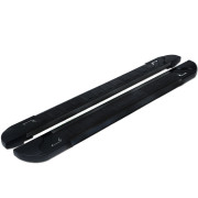Боковые пороги (подножки) Jeep Grand Cherokee (WK) 2004-2010 Erkul RedLine Black brr319+rlnb1173 (2шт)
