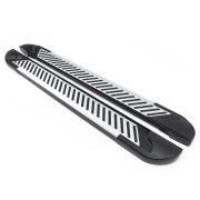 Боковые пороги (подножки) Jeep Cherokee (KL) 2013+ Erkul Line brr330+lin173 (2шт)
