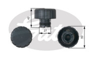 Кришка розширювального бачка GATES RC244