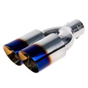 Насадка на глушник подвійна Vitol НГ-0352-BL