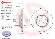 Тормозной диск BREMBO 09.A110.11