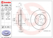 Тормозной диск BREMBO 09.A386.11