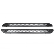 Боковые пороги (подножки) Ford Puma 2 (2019+) Erkul Vision New Black brr516+vsn173 (2шт)