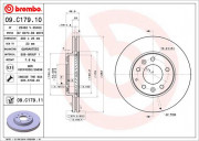 Тормозной диск BREMBO 09.C179.11