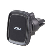 Магнітний автотримач для телефону на дефлектор Voin UHV-5003BK (GY / RD)