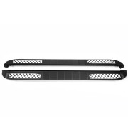 Боковые пороги (подножки) Opel Crossland X (2017+) Erkul Tayga V2 brr537+tav173 (2шт)