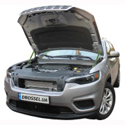 Амортизаторы капота (газовые упоры капота) Euro-Upor EU-JE-CHE-KL-2 / EU-JE-CHE-KL-FE-2 для Jeep Cherokee (KL) 2013+ (2шт)