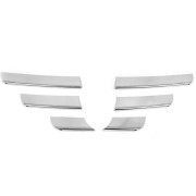 Декоративные накладки на решетку радиатора Renault Logan 1 (2005-2008) / Dacia Logan 1 (2005-2013), MCV (2004-2014) Carmos car5683 (6шт)