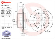 Тормозной диск BREMBO 09.D853.11