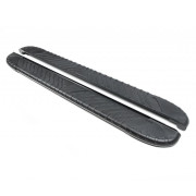 Боковые пороги (подножки) Nissan Interstar (2004-2010) / Opel Movano A / Renault Master 2 (2004+) Erkul Bosphorus Black brr559+b
