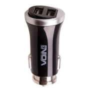 Автомобільний зарядний пристрій з двома USB-портами Voin Car Charger C-2411BK / C-2411W