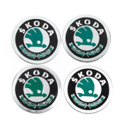 Наклейки на диски авто Skoda 60мм Davs Auto 8932 (4шт)