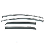 Дефлекторы окон (ветровики) с хромом на Volkswagen ID.4 (2020+) Niken vw-id-4-chr (комплект 4шт)