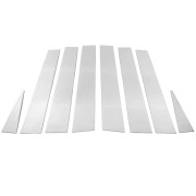 Молдинги на дверные стойки Nissan X-trail (T30) 2002-2007 Carmos car250119 (8шт)