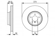 Диск гальмівний BOSCH 0 986 479 R35