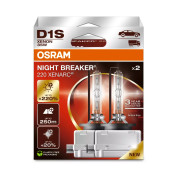 Комплект ксенонових ламп Osram D1S Xenarc Night Breaker 220 66140XN2-2HB Duobox +220%