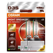    Osram D3S Xenarc Night Breaker 220 66340XN2-2HB Duobox +220%
