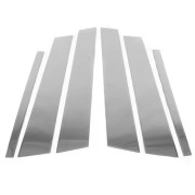 Накладки на дверні стійки Volkswagen Golf 6 (2008-2012) Carmos car3511250163 (6шт)