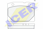 Колодки гальмівні ICER 180155