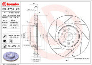 Тормозной диск BREMBO 09.A752.21